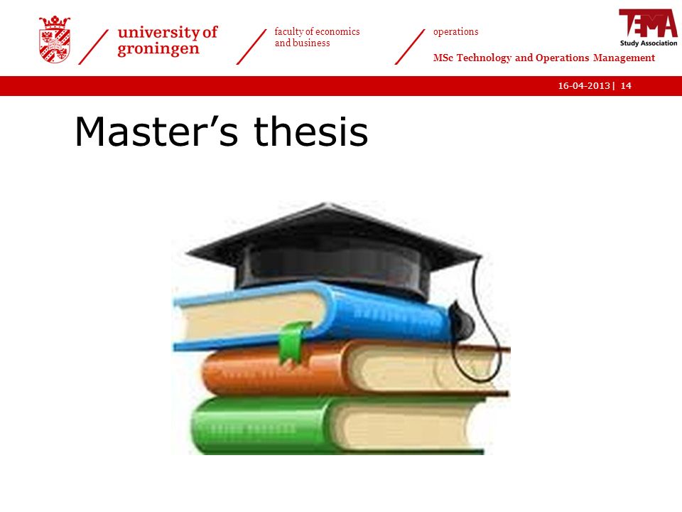 Writing a master thesis